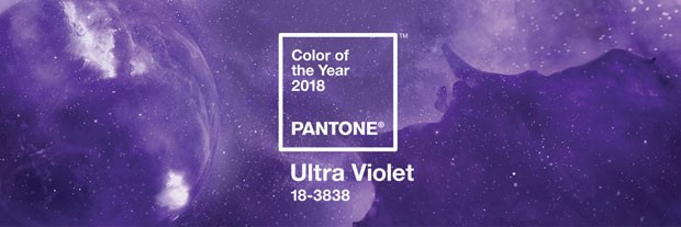 A cor do ano 2018 da Pantone é Ultra Violet