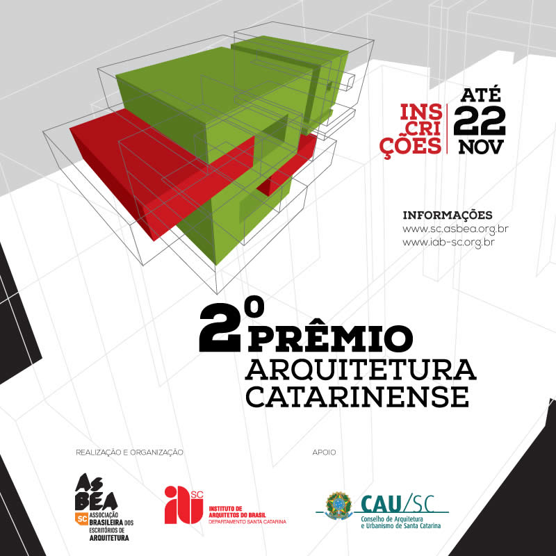 Inscriçíµes abertas para o 2o Prêmio Arquitetura Catarinense